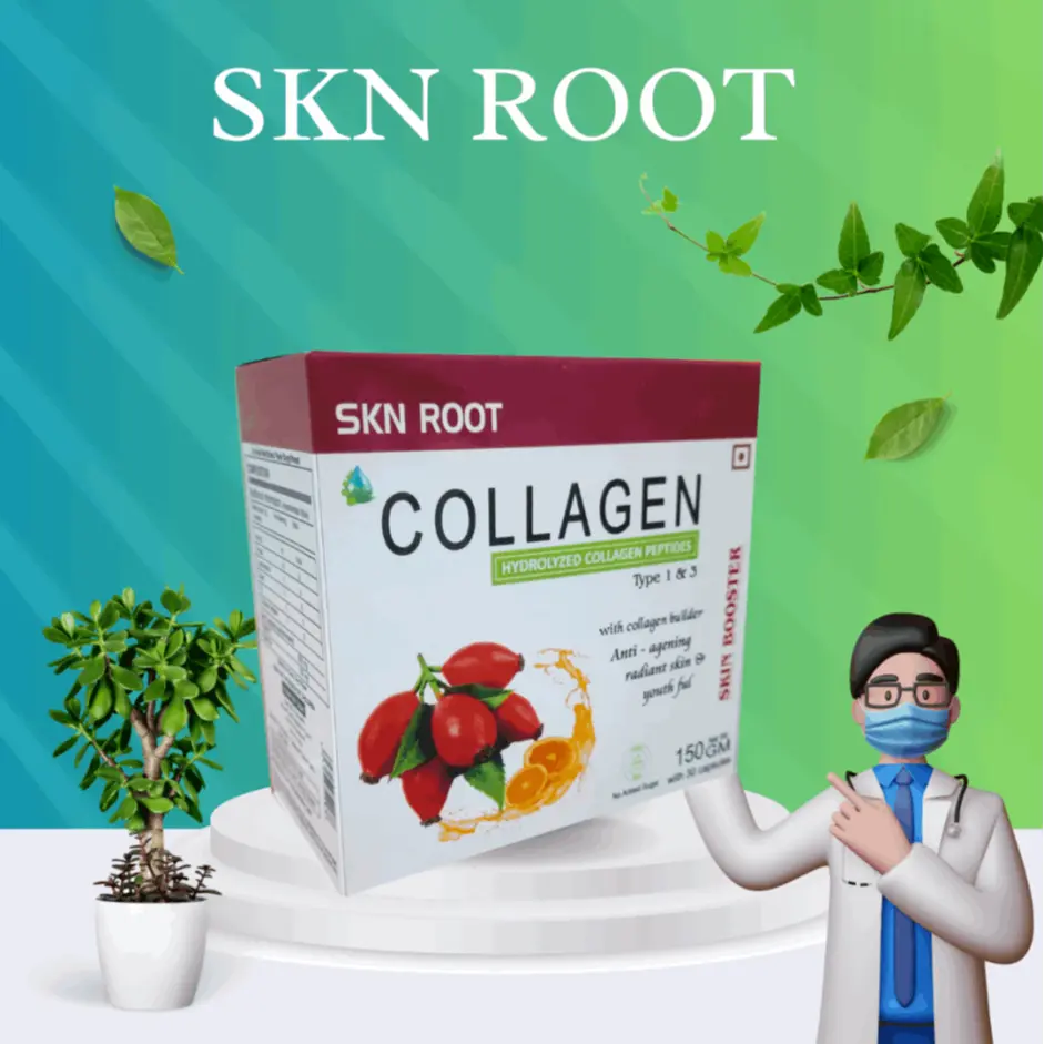 SKN ROOT Capsules for Skin. Skyway Exports